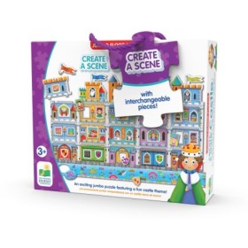 Puzzle Jumbo cu piese interschimbabile Creeaza-ti propriul castel